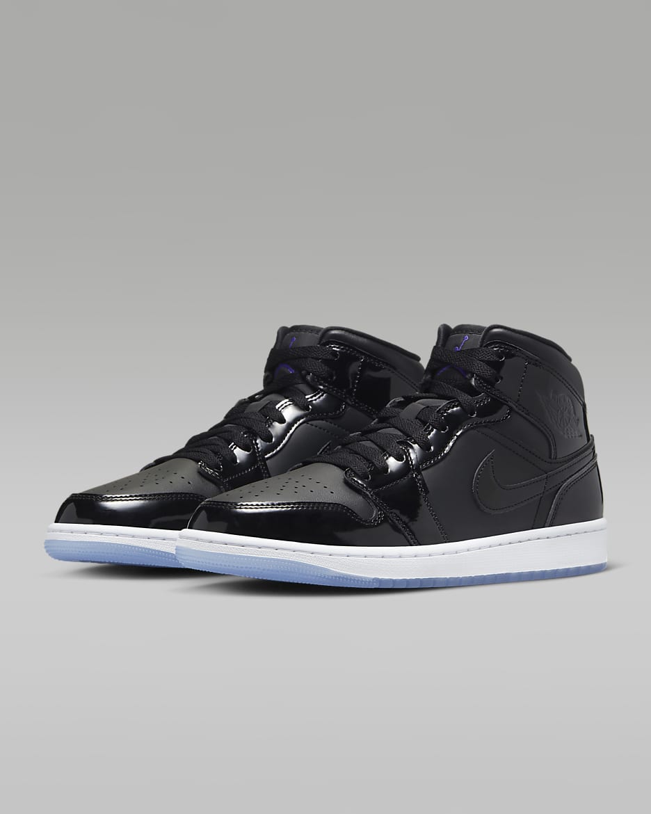 Air jordan 1 mid black concord best sale